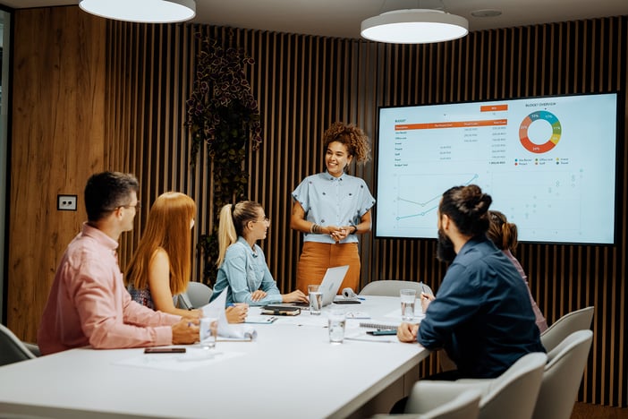 People around a meeting table | Benify